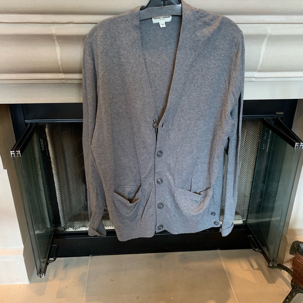 Men’s Crosby & Howard Cardigan L Gray